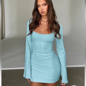 Tiger Mist Blue Brenden mini Dress. Size Small